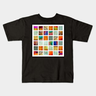 Color Block Collage - original abstract art Kids T-Shirt